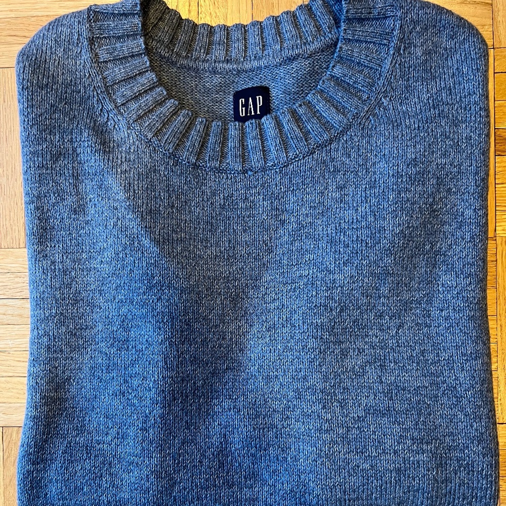 Gap Men’s XL Tall Heather Blue Sweater